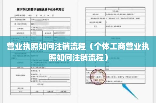 营业执照如何注销流程（个体工商营业执照如何注销流程）