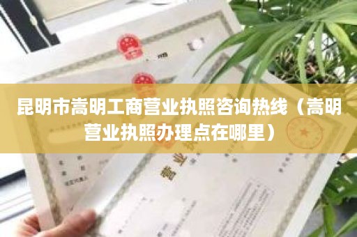 昆明市嵩明工商营业执照咨询热线（嵩明营业执照办理点在哪里）