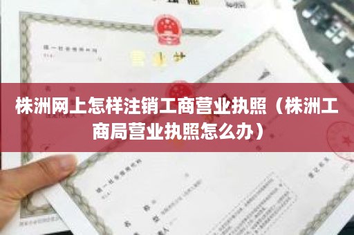 株洲网上怎样注销工商营业执照（株洲工商局营业执照怎么办）