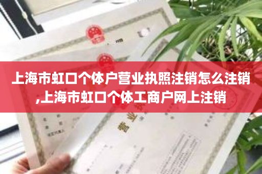 上海市虹口个体户营业执照注销怎么注销,上海市虹口个体工商户网上注销