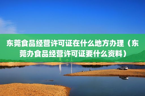 东莞食品经营许可证在什么地方办理（东莞办食品经营许可证要什么资料）