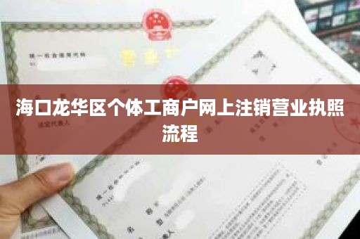 海口龙华区个体工商户网上注销营业执照流程