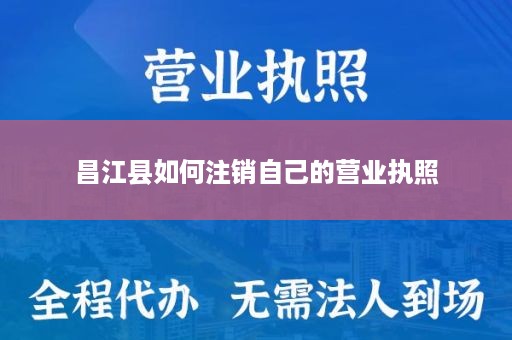 昌江县如何注销自己的营业执照