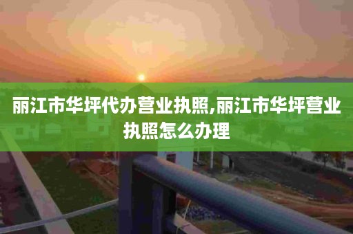 丽江市华坪代办营业执照,丽江市华坪营业执照怎么办理