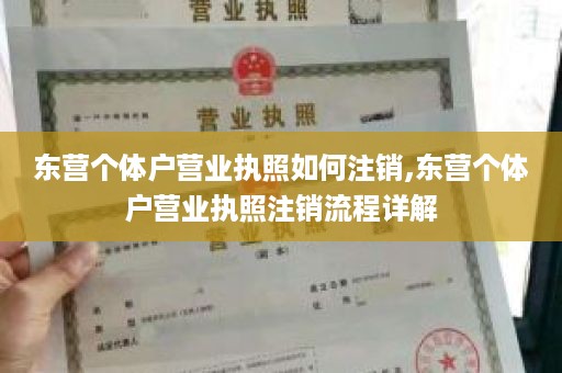 东营个体户营业执照如何注销,东营个体户营业执照注销流程详解