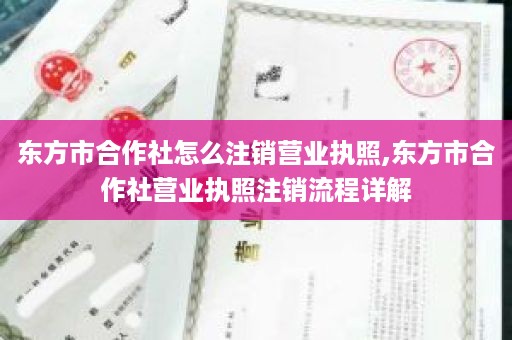 东方市合作社怎么注销营业执照,东方市合作社营业执照注销流程详解
