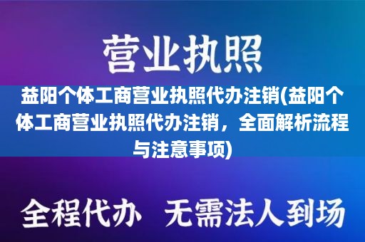 益阳个体工商营业执照代办注销(益阳个体工商营业执照代办注销，全面解析流程与注意事项)