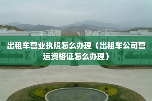 出租车营业执照怎么办理（出租车公司营运资格证怎么办理）