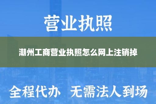 潮州工商营业执照怎么网上注销掉