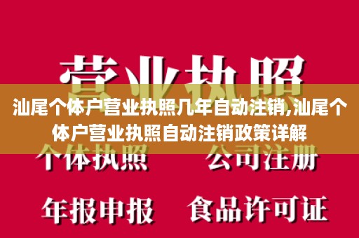 汕尾个体户营业执照几年自动注销,汕尾个体户营业执照自动注销政策详解