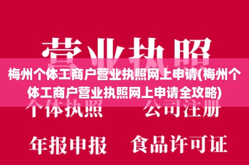 梅州个体工商户营业执照网上申请(梅州个体工商户营业执照网上申请全攻略)