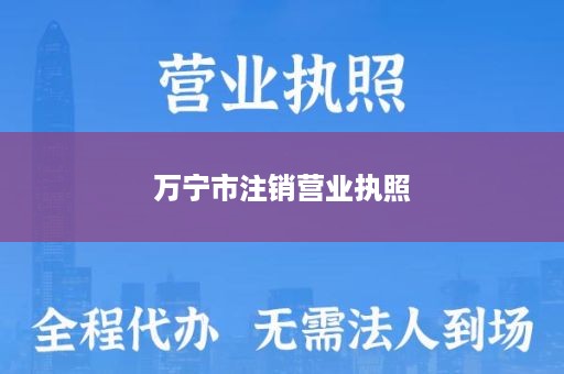 万宁市注销营业执照