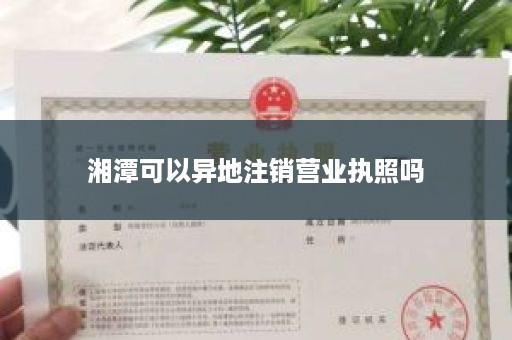 湘潭可以异地注销营业执照吗