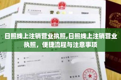 日照线上注销营业执照,日照线上注销营业执照，便捷流程与注意事项