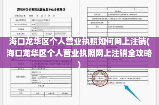 海口龙华区个人营业执照如何网上注销(海口龙华区个人营业执照网上注销全攻略)