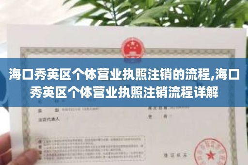 海口秀英区个体营业执照注销的流程,海口秀英区个体营业执照注销流程详解
