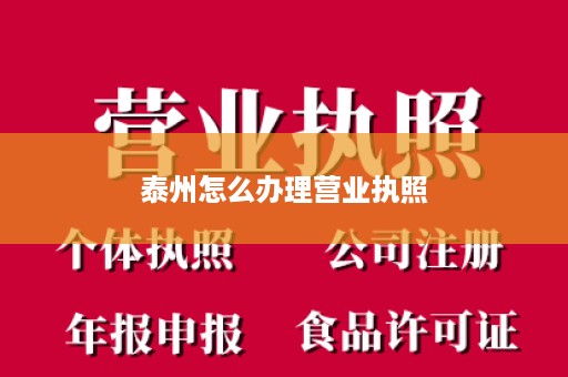 泰州怎么办理营业执照