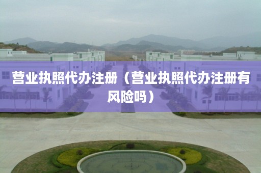 营业执照代办注册（营业执照代办注册有风险吗）