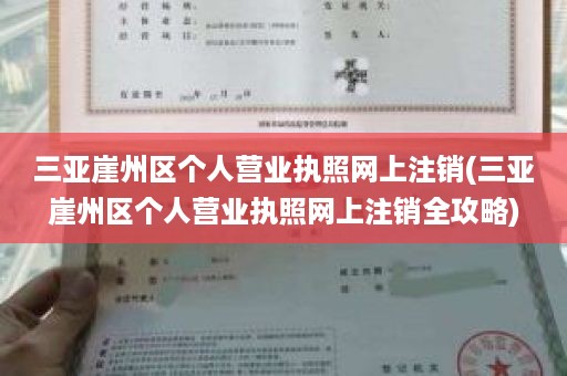 三亚崖州区个人营业执照网上注销(三亚崖州区个人营业执照网上注销全攻略)