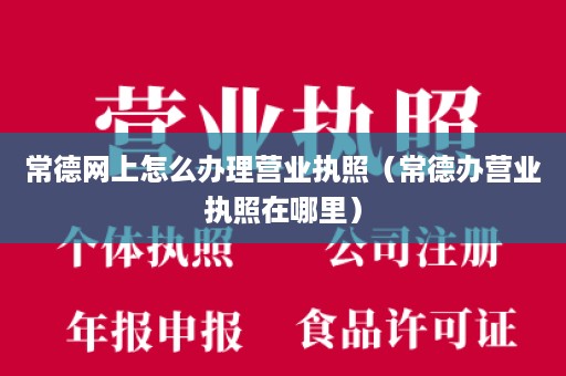 常德网上怎么办理营业执照（常德办营业执照在哪里）