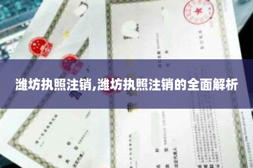 潍坊执照注销,潍坊执照注销的全面解析