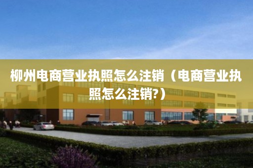 柳州电商营业执照怎么注销（电商营业执照怎么注销?）