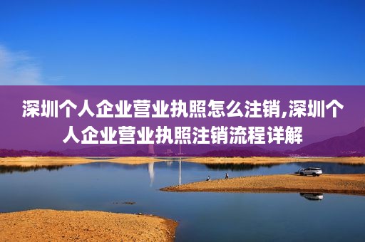 深圳个人企业营业执照怎么注销,深圳个人企业营业执照注销流程详解