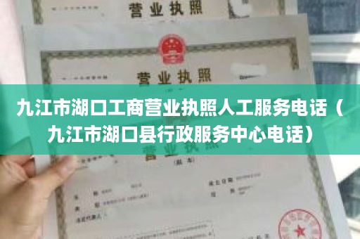 九江市湖口工商营业执照人工服务电话（九江市湖口县行政服务中心电话）