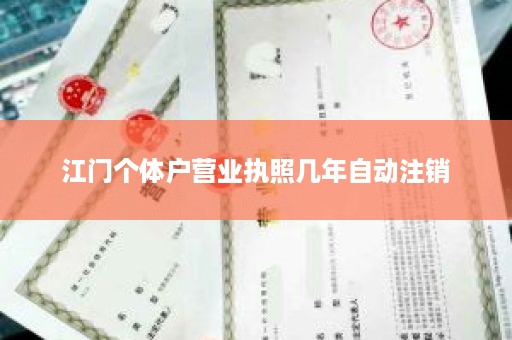 江门个体户营业执照几年自动注销