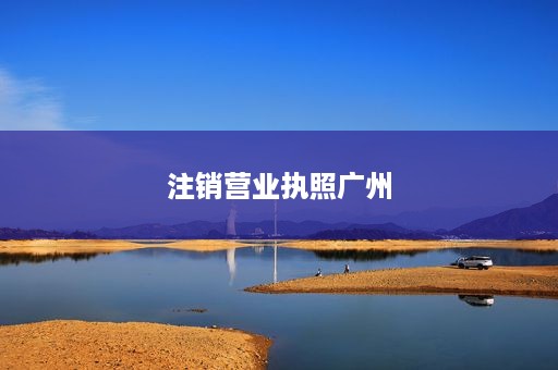注销营业执照广州