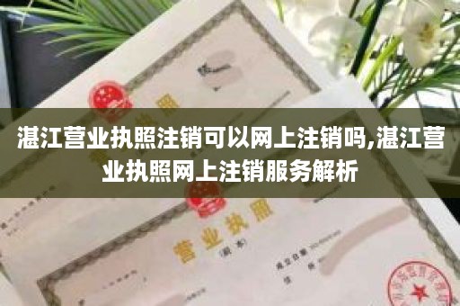 湛江营业执照注销可以网上注销吗,湛江营业执照网上注销服务解析