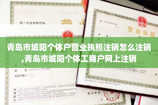 青岛市城阳个体户营业执照注销怎么注销,青岛市城阳个体工商户网上注销