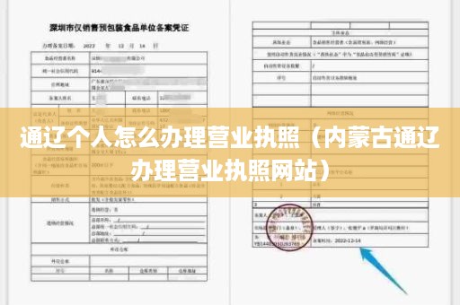 通辽个人怎么办理营业执照（内蒙古通辽办理营业执照网站）