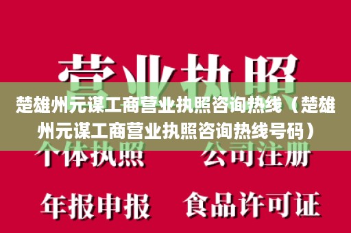 楚雄州元谋工商营业执照咨询热线（楚雄州元谋工商营业执照咨询热线号码）