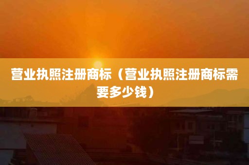 营业执照注册商标（营业执照注册商标需要多少钱）