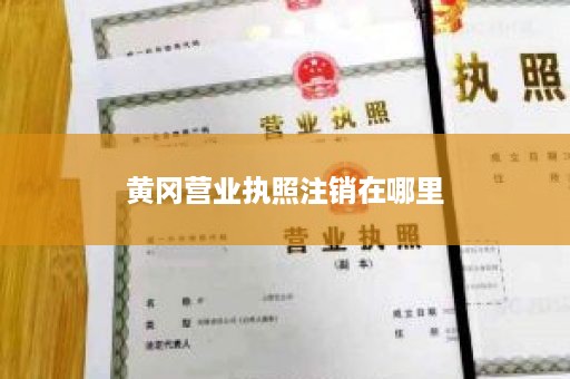 黄冈营业执照注销在哪里
