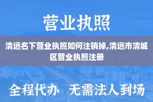 清远名下营业执照如何注销掉,清远市清城区营业执照注册