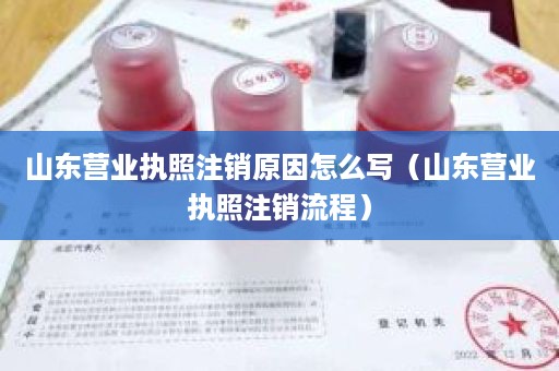 山东营业执照注销原因怎么写（山东营业执照注销流程）