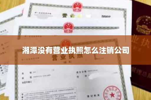 湘潭没有营业执照怎么注销公司
