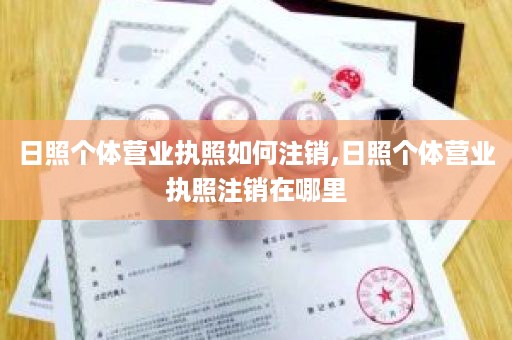 日照个体营业执照如何注销,日照个体营业执照注销在哪里