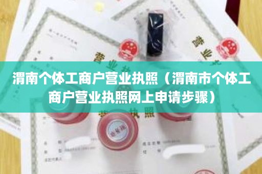 渭南个体工商户营业执照（渭南市个体工商户营业执照网上申请步骤）