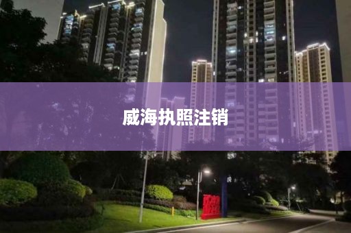 威海执照注销