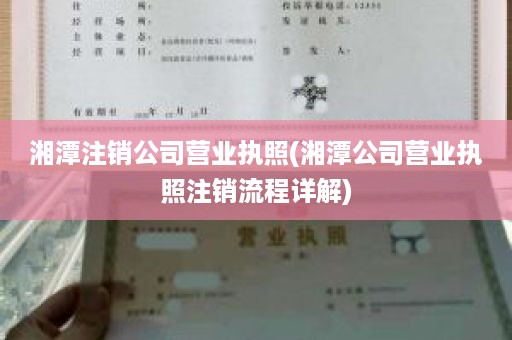 湘潭注销公司营业执照(湘潭公司营业执照注销流程详解)