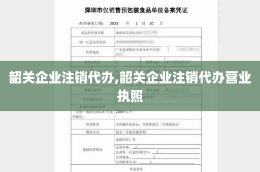 韶关企业注销代办,韶关企业注销代办营业执照
