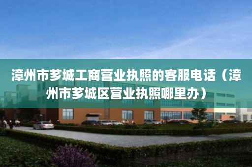 漳州市芗城工商营业执照的客服电话（漳州市芗城区营业执照哪里办）