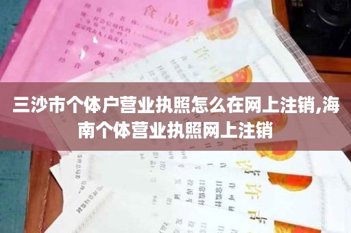 三沙市个体户营业执照怎么在网上注销,海南个体营业执照网上注销