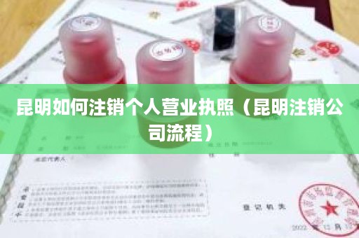 昆明如何注销个人营业执照（昆明注销公司流程）
