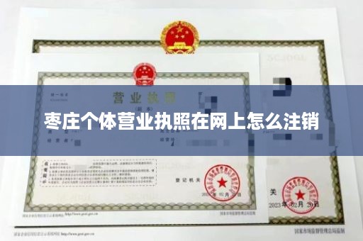 枣庄个体营业执照在网上怎么注销