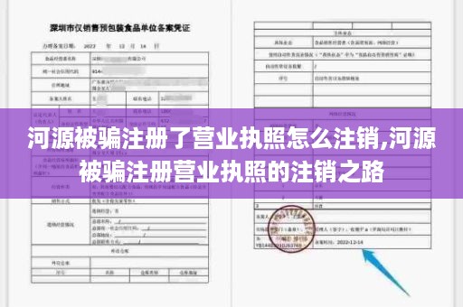 河源被骗注册了营业执照怎么注销,河源被骗注册营业执照的注销之路