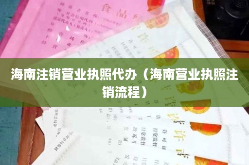 海南注销营业执照代办（海南营业执照注销流程）